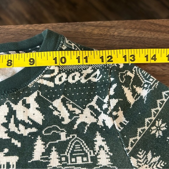 ❤️ Roots kids Green Patterned pyjama thermal top L - Picture 8 of 11